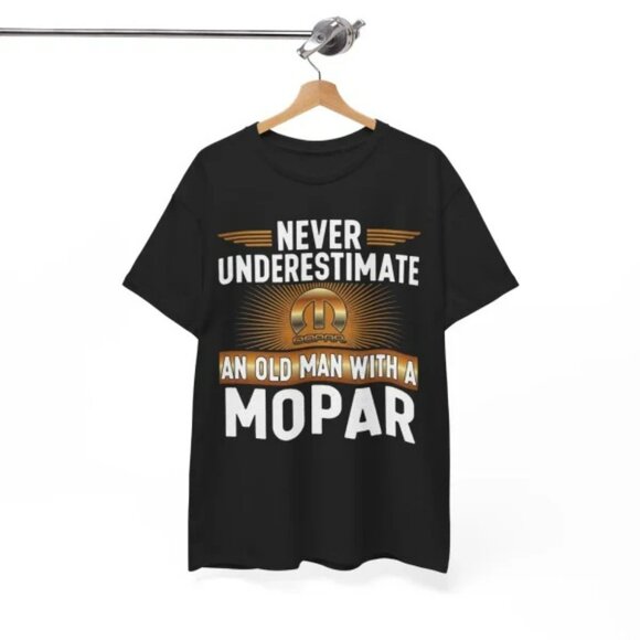 Never Underestimate An Old Man With A Mopar vintag T-Shirts Heavyweight T-shirt - Picture 4 of 7